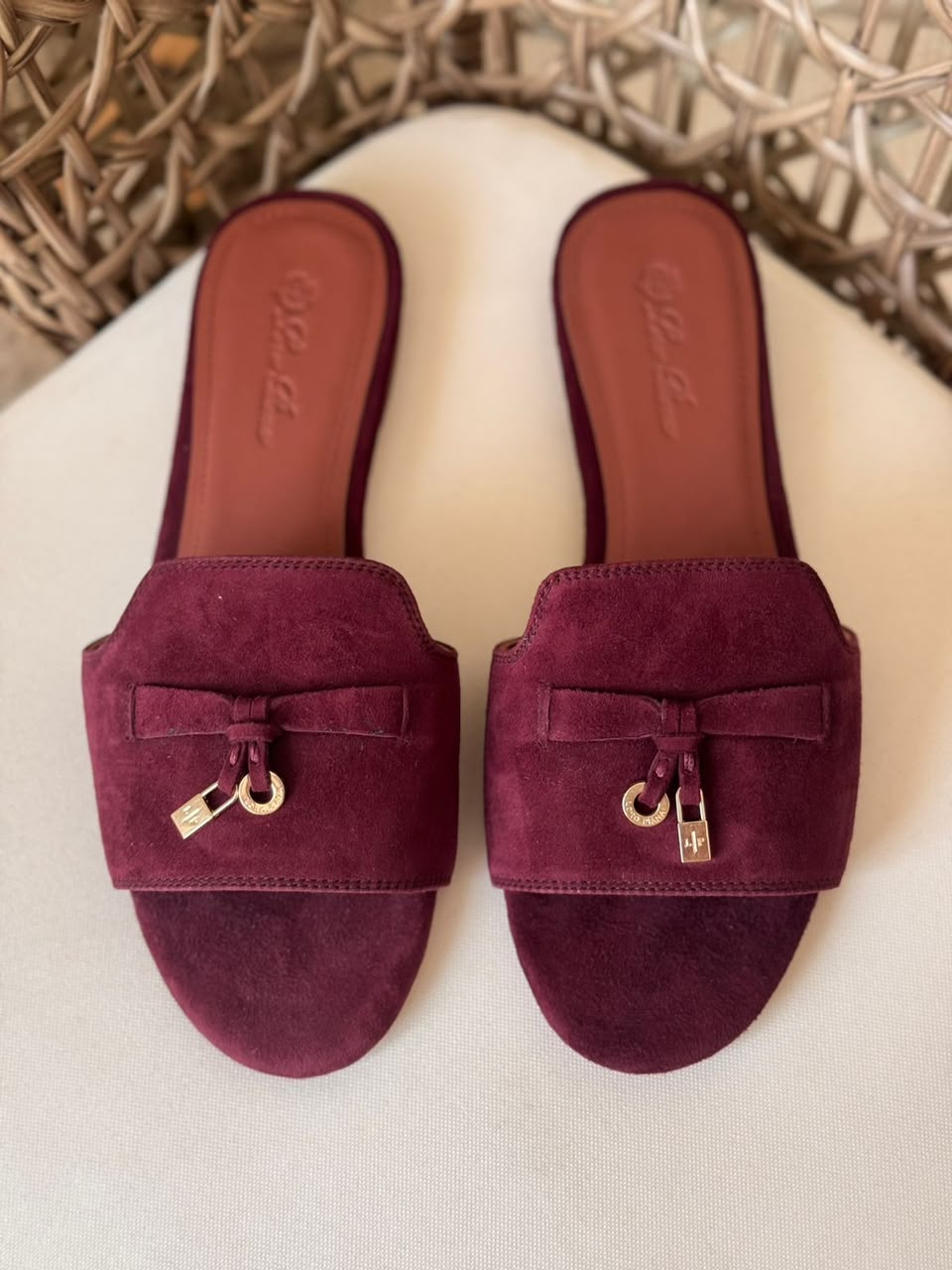 Loro Piana Mule - Burgundy