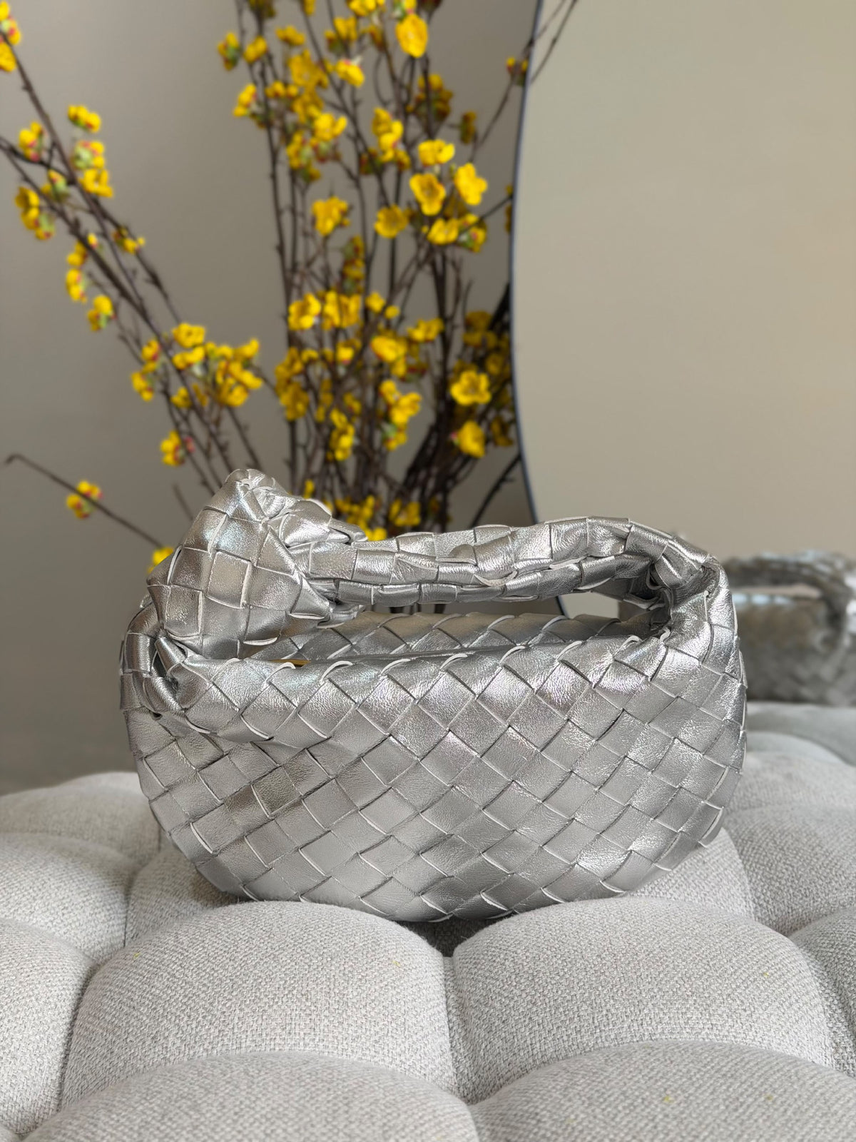 Bottega Veneta Shoulder Bag - Silver
