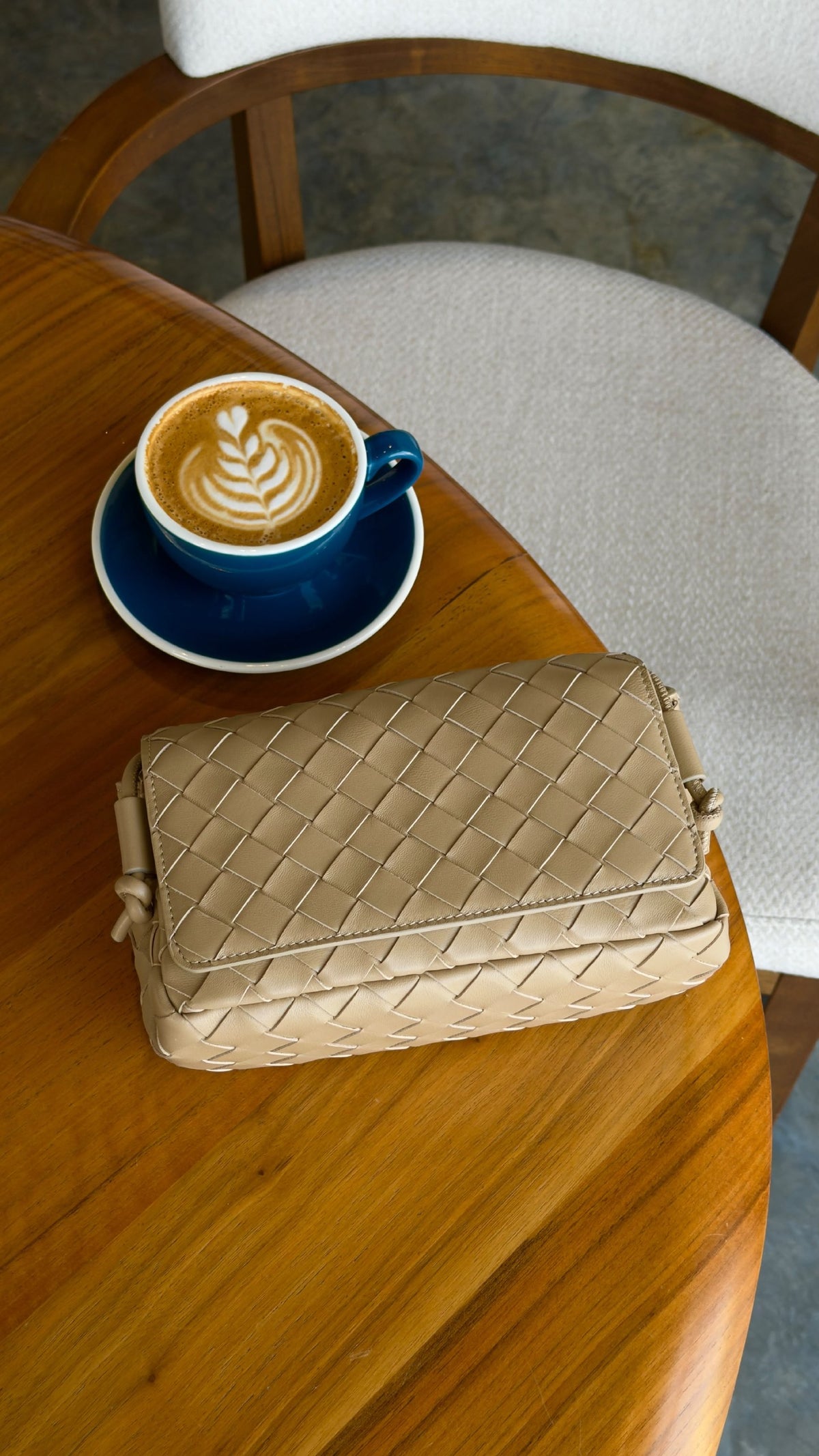 Bottega Veneta Notturno Crossbody Bag - Beige