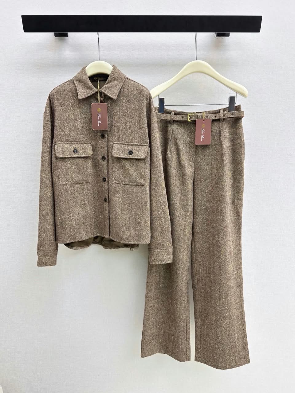 Loro Piana Shirt Jacket Set - Brown