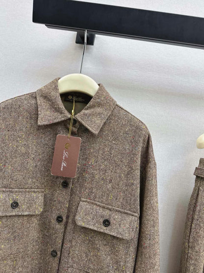 Loro Piana Shirt Jacket Set - Brown