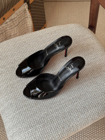 Christian Louboutin Wide-Band Heels - Black
