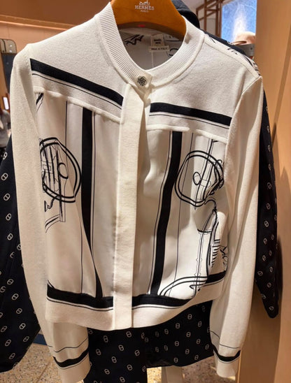 Hermès Cardigan - White