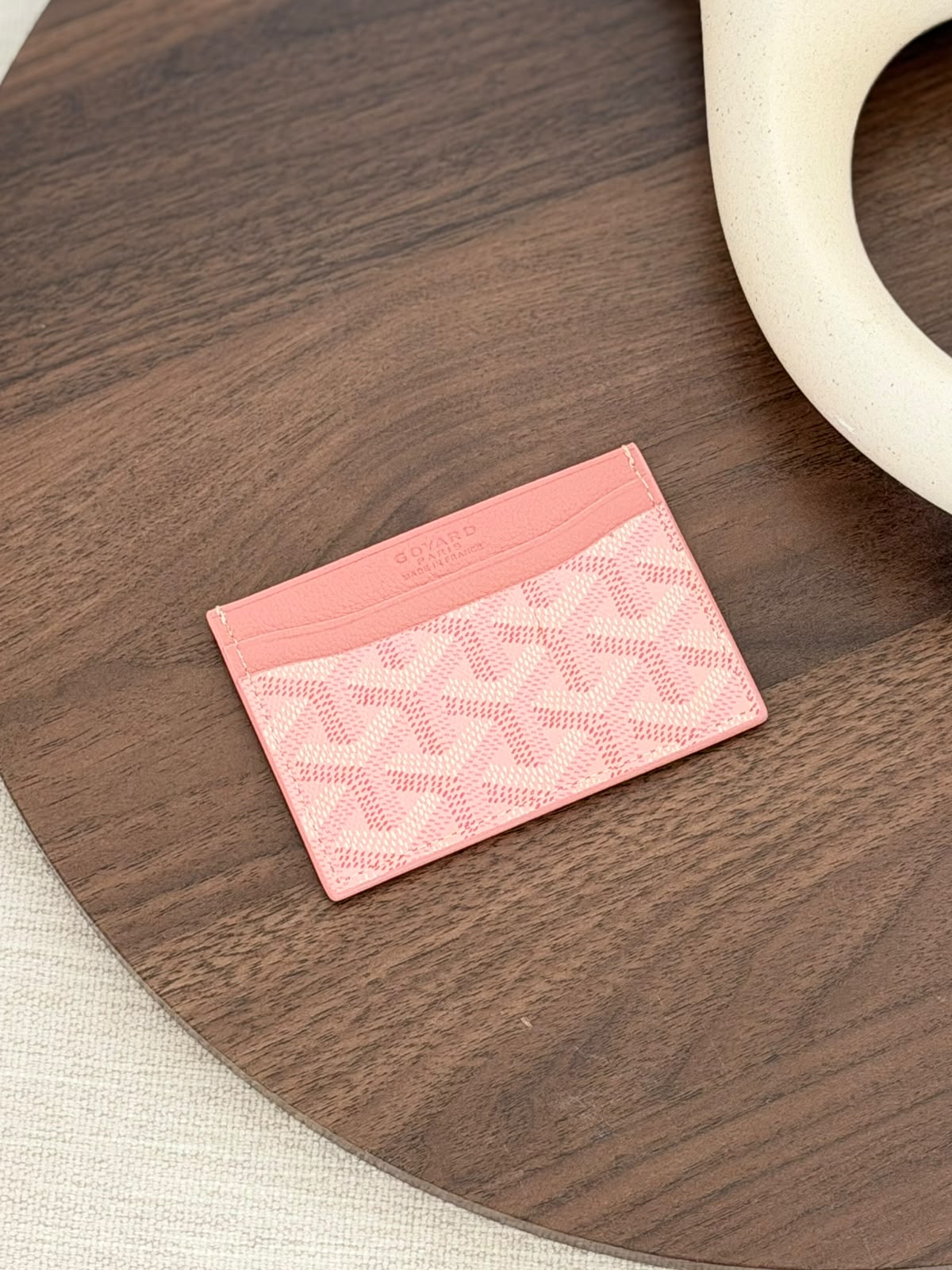 Goyard Card Holder - Pink