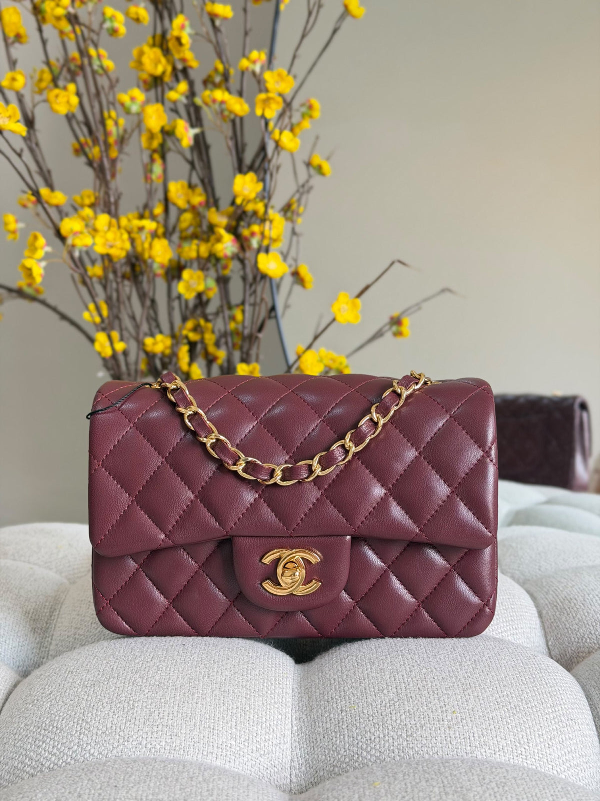 Chanel Quilted Flap Shoulder Bag - Burgundy