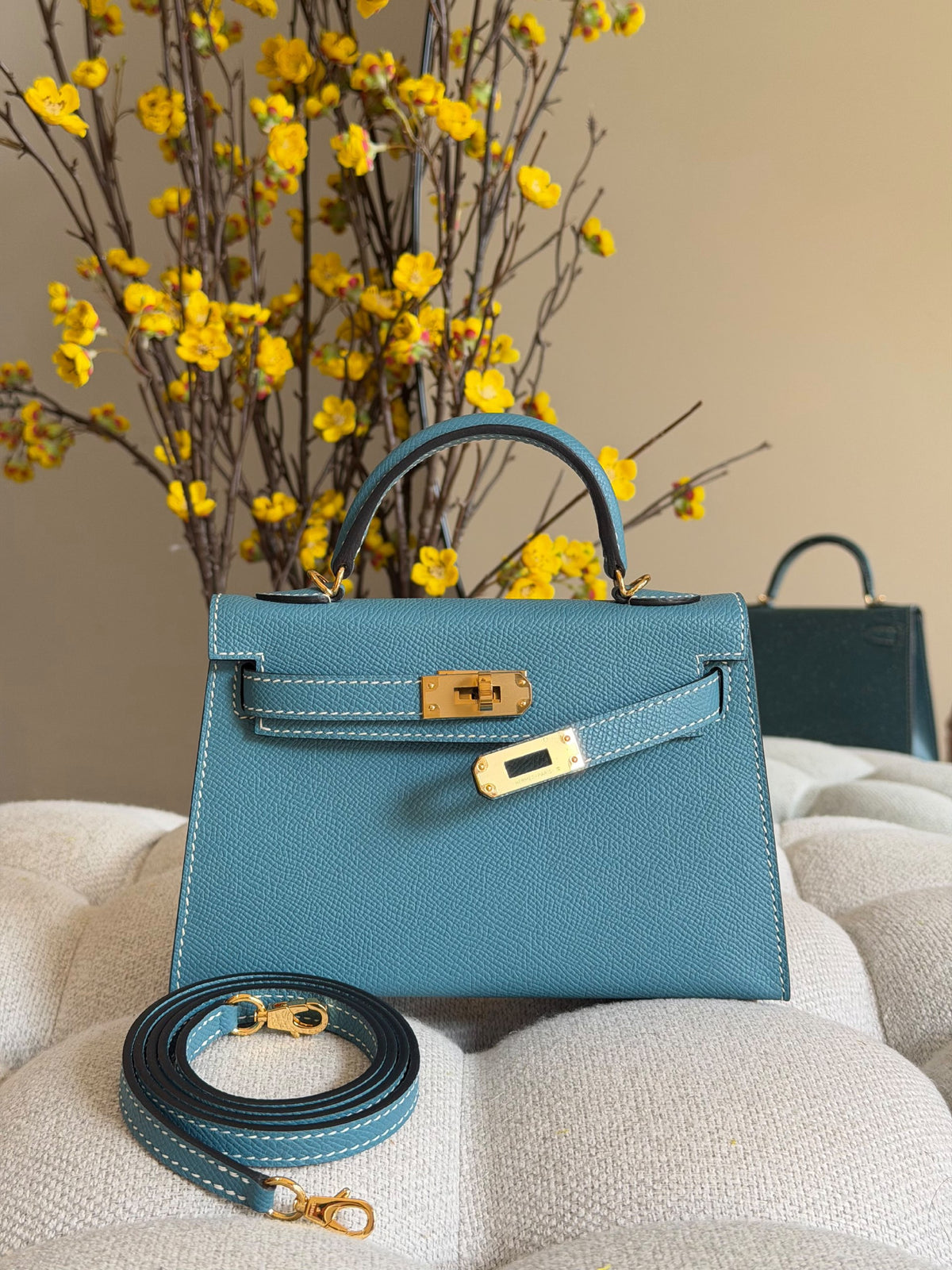 Hermès Top-Handle Handbag - Blue