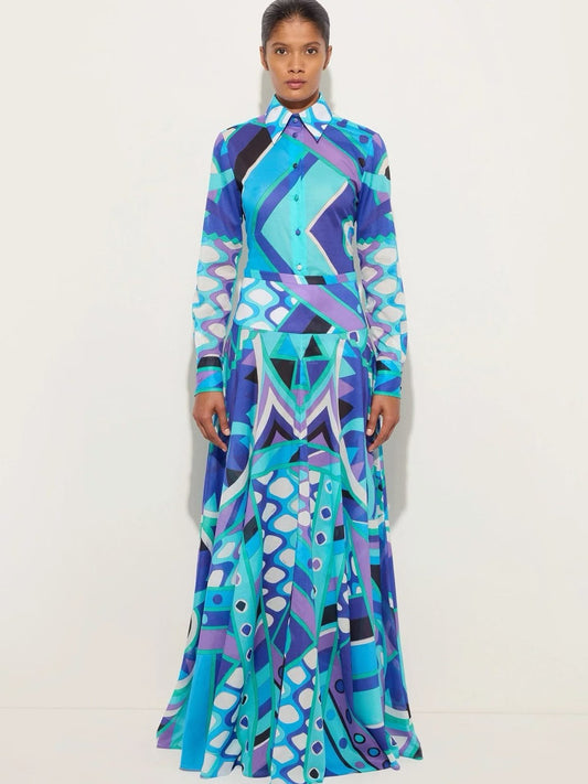 Pucci Waist-Seamed Set - Multi