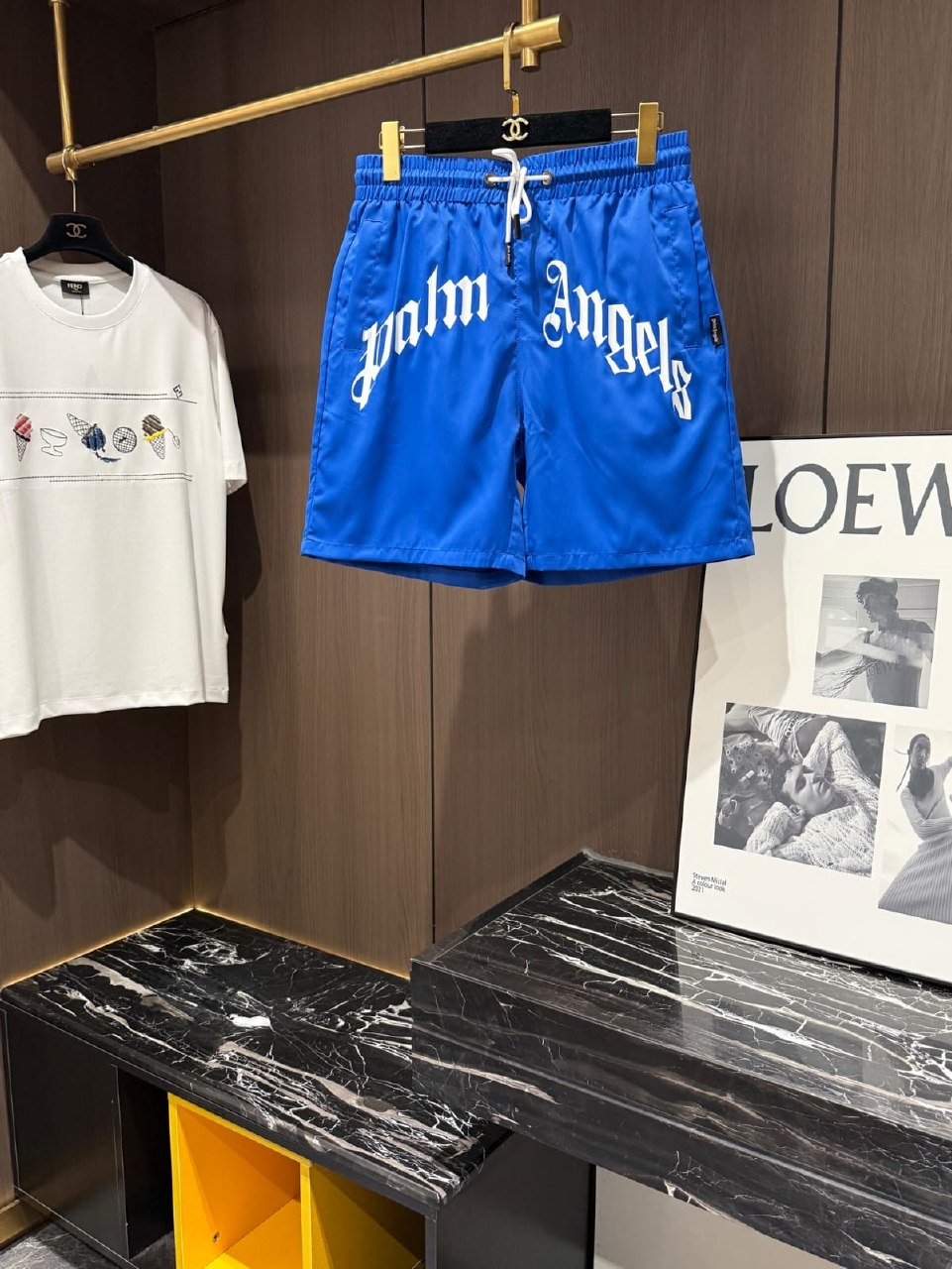 Palm Angels Shorts - White, Red, Blue, Black