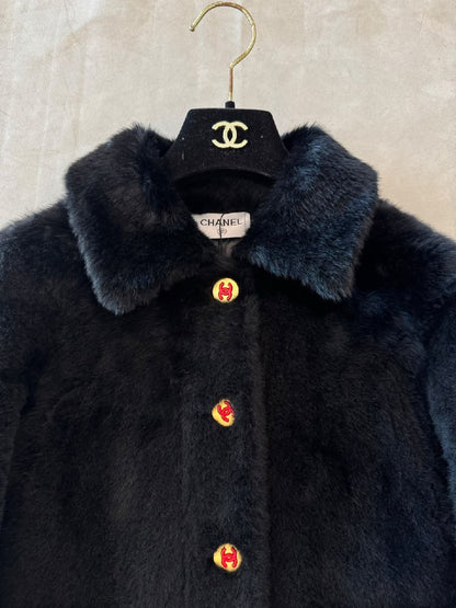 Chanel Button-Front Jacket - Black