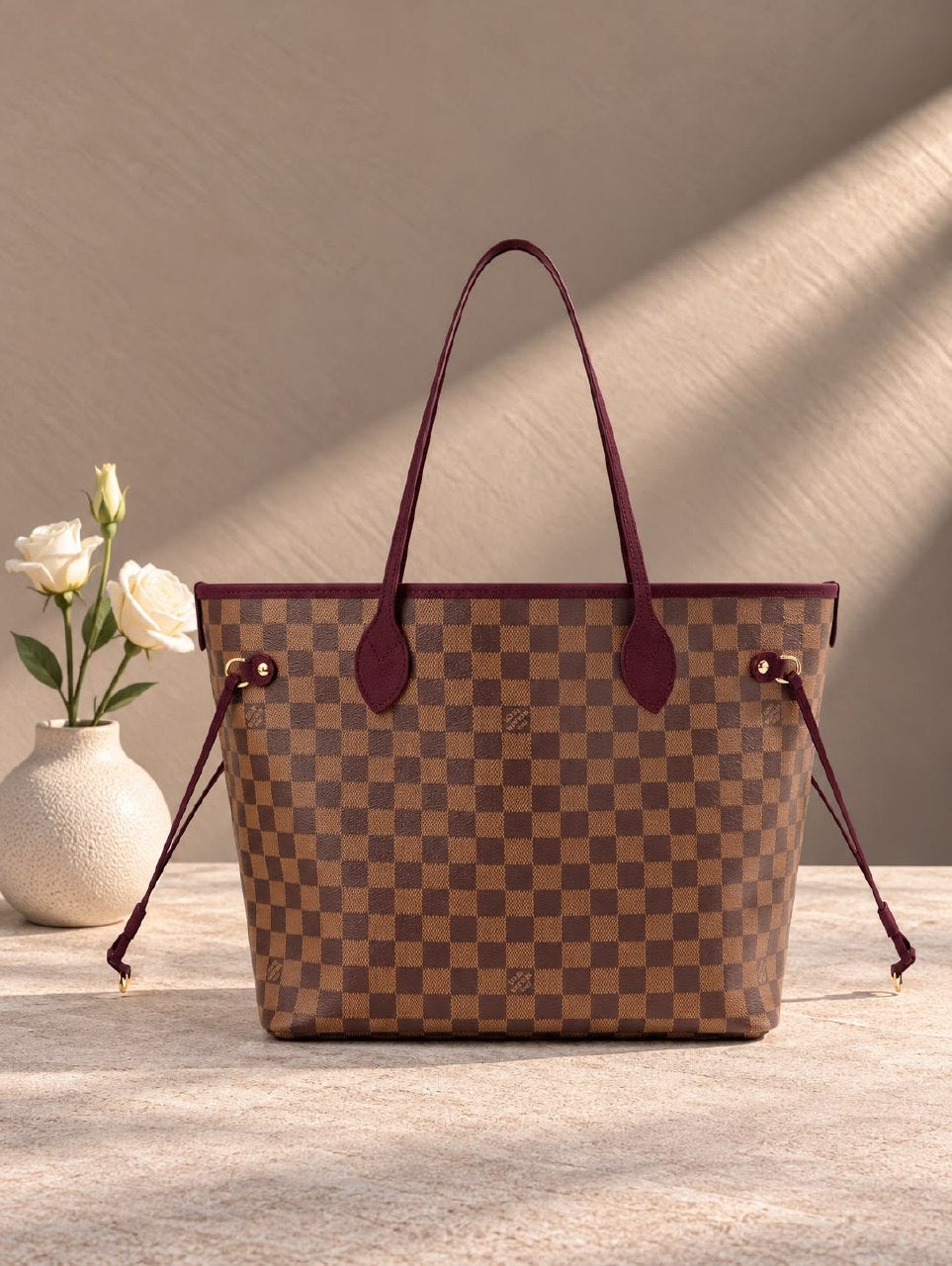 Louis Vuitton Drawstring Tote Bag - Brown