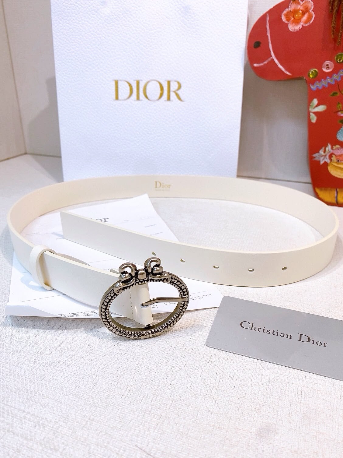 Dior Belt - White