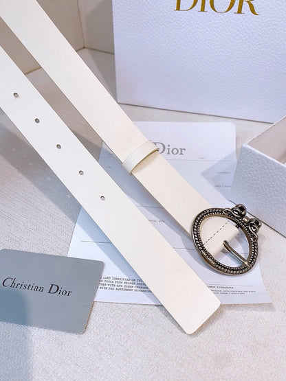 Dior Belt - White