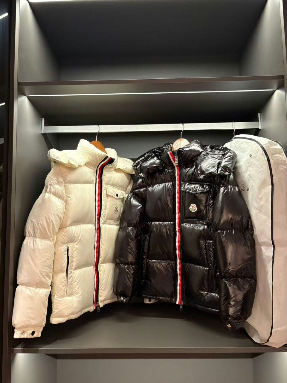 Moncler Jacket - Black, White