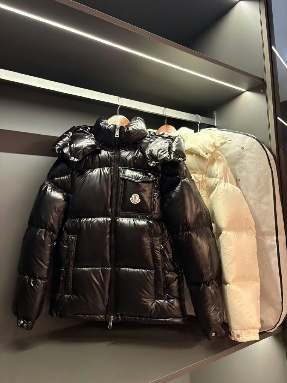 Moncler Jacket - Black, White