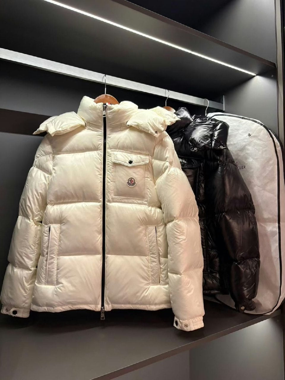 Moncler Jacket - Black, White