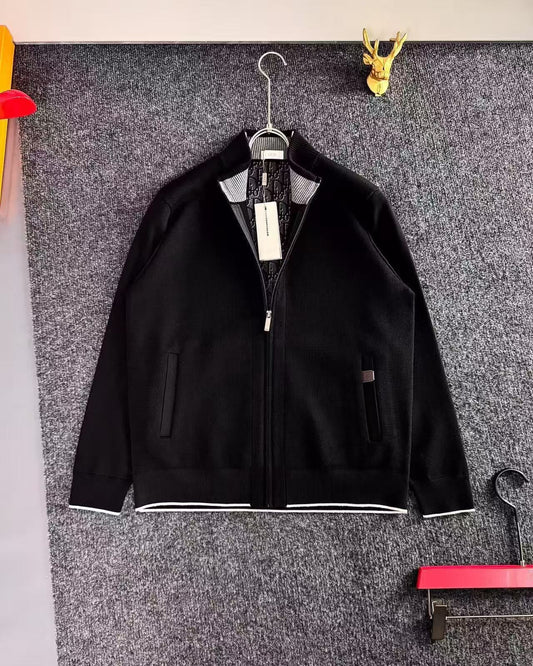 Dior Stand-Collar Zip Jacket - Black