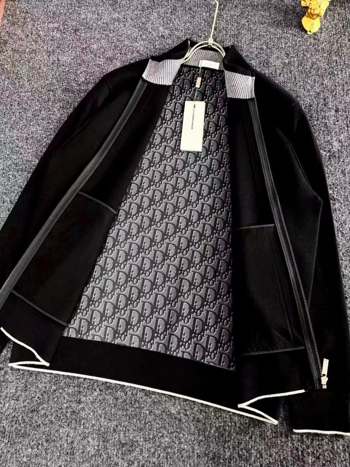 Dior Stand-Collar Zip Jacket - Black