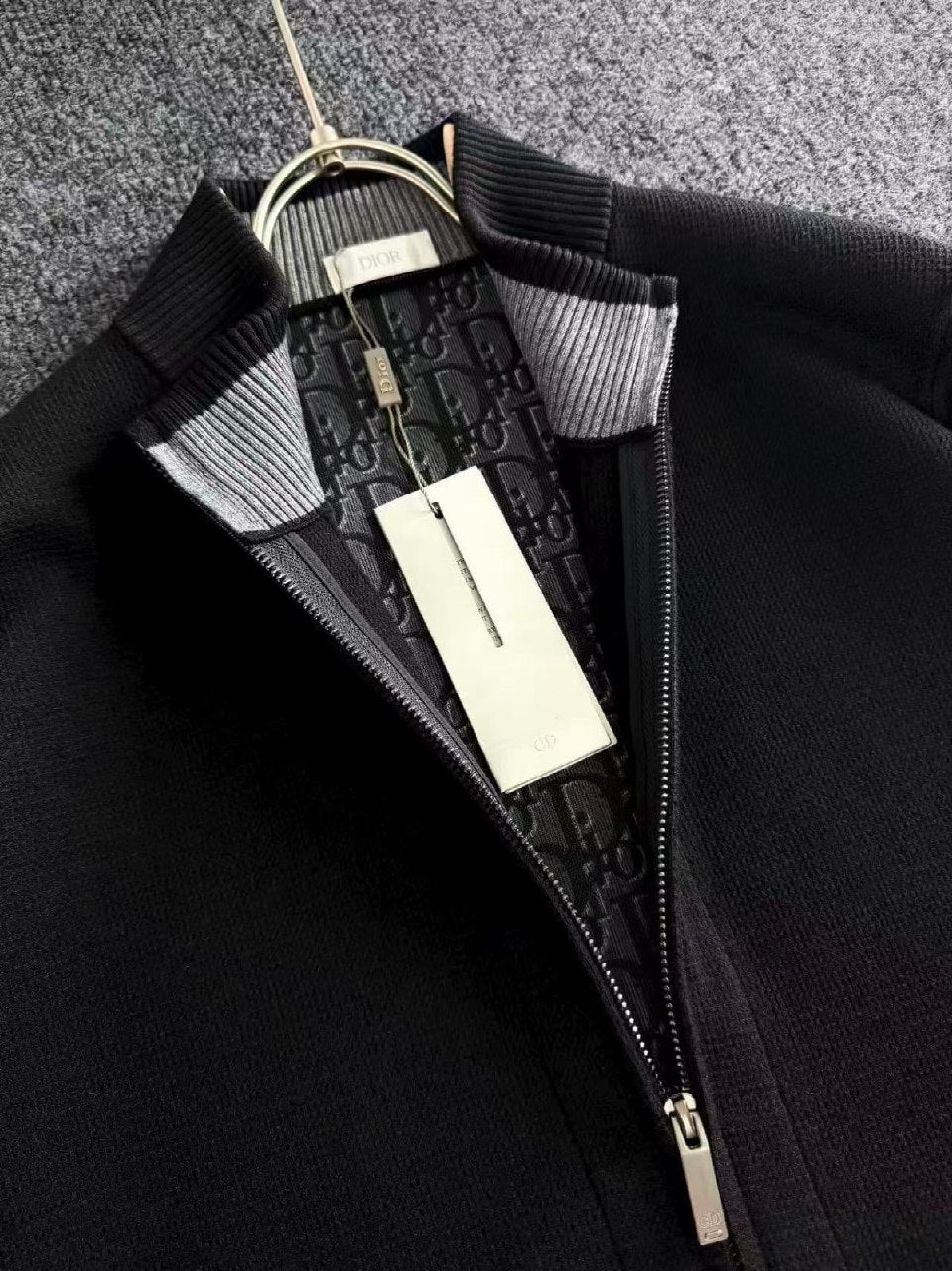 Dior Stand-Collar Zip Jacket - Black