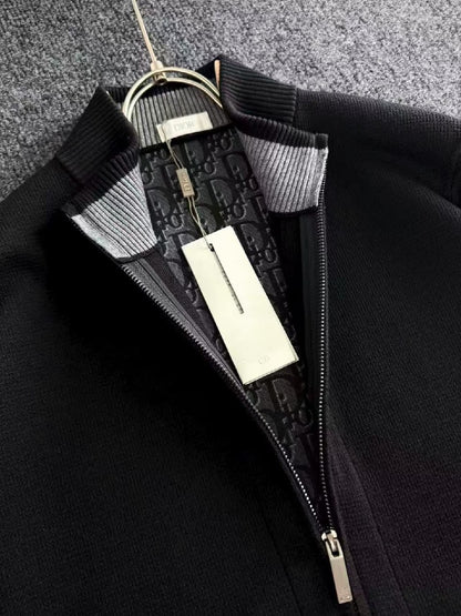 Dior Stand-Collar Zip Jacket - Black