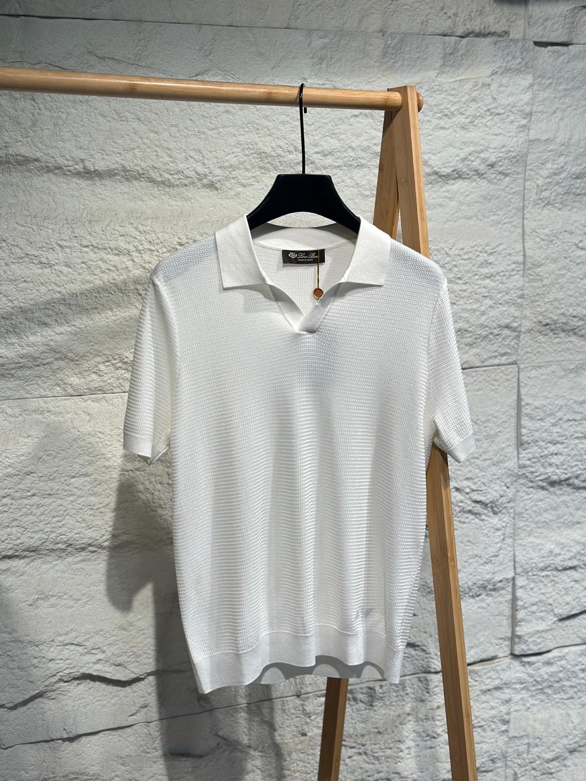 Loro Piana Polo Shirt - Grey, Black, White, Light Blue