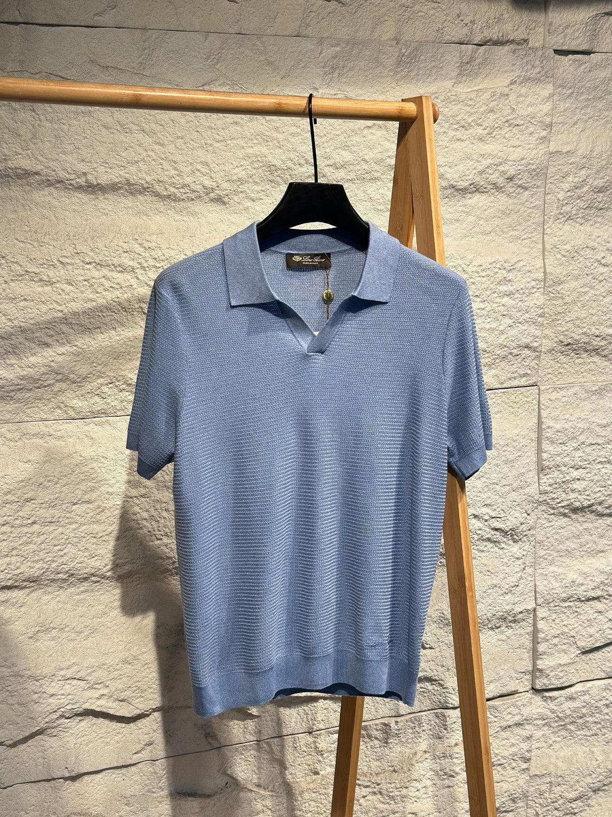 Loro Piana Polo Shirt - Grey, Black, White, Light Blue
