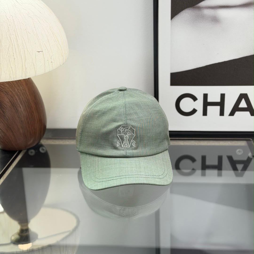 Brunello Cucinelli Cap - Green
