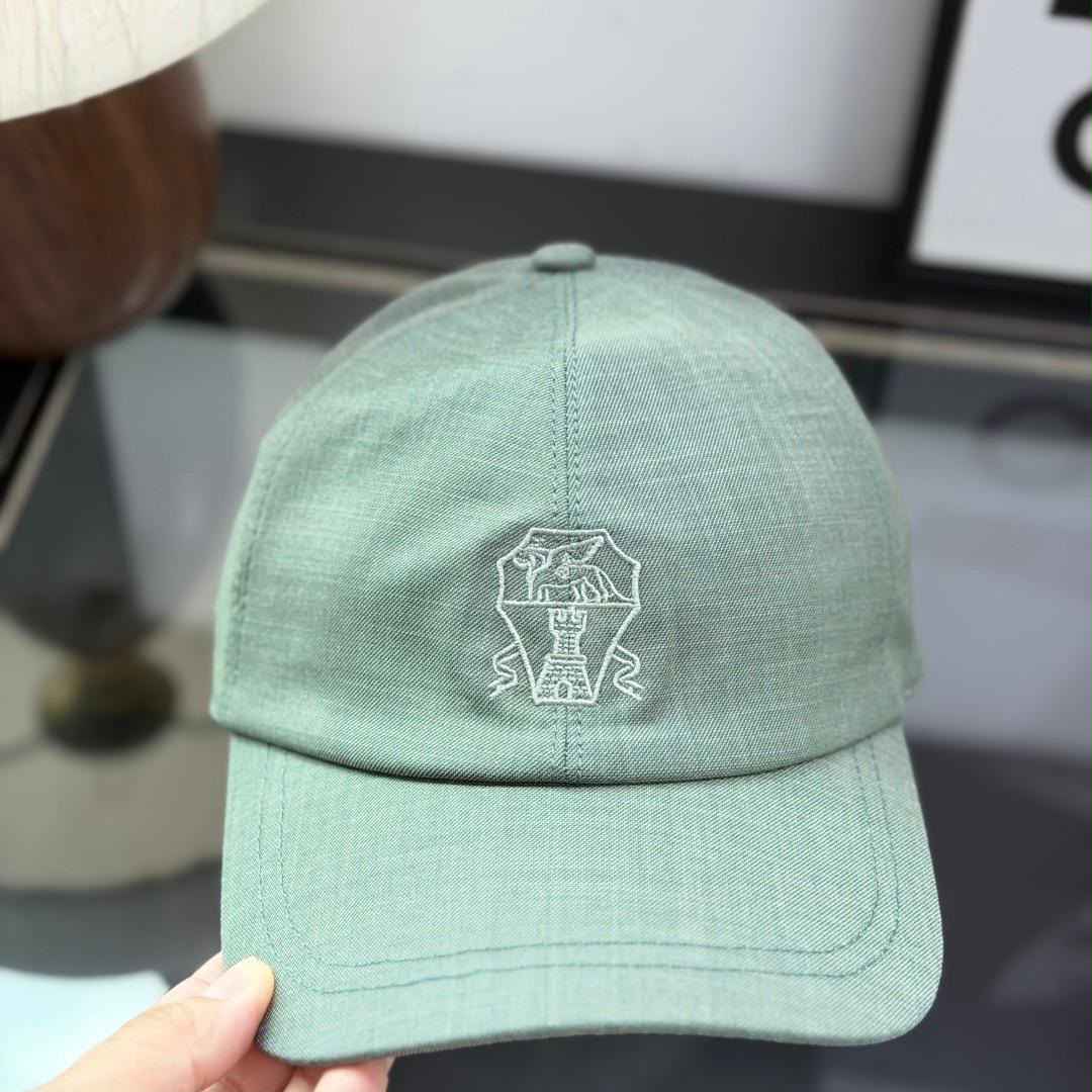 Brunello Cucinelli Cap - Green