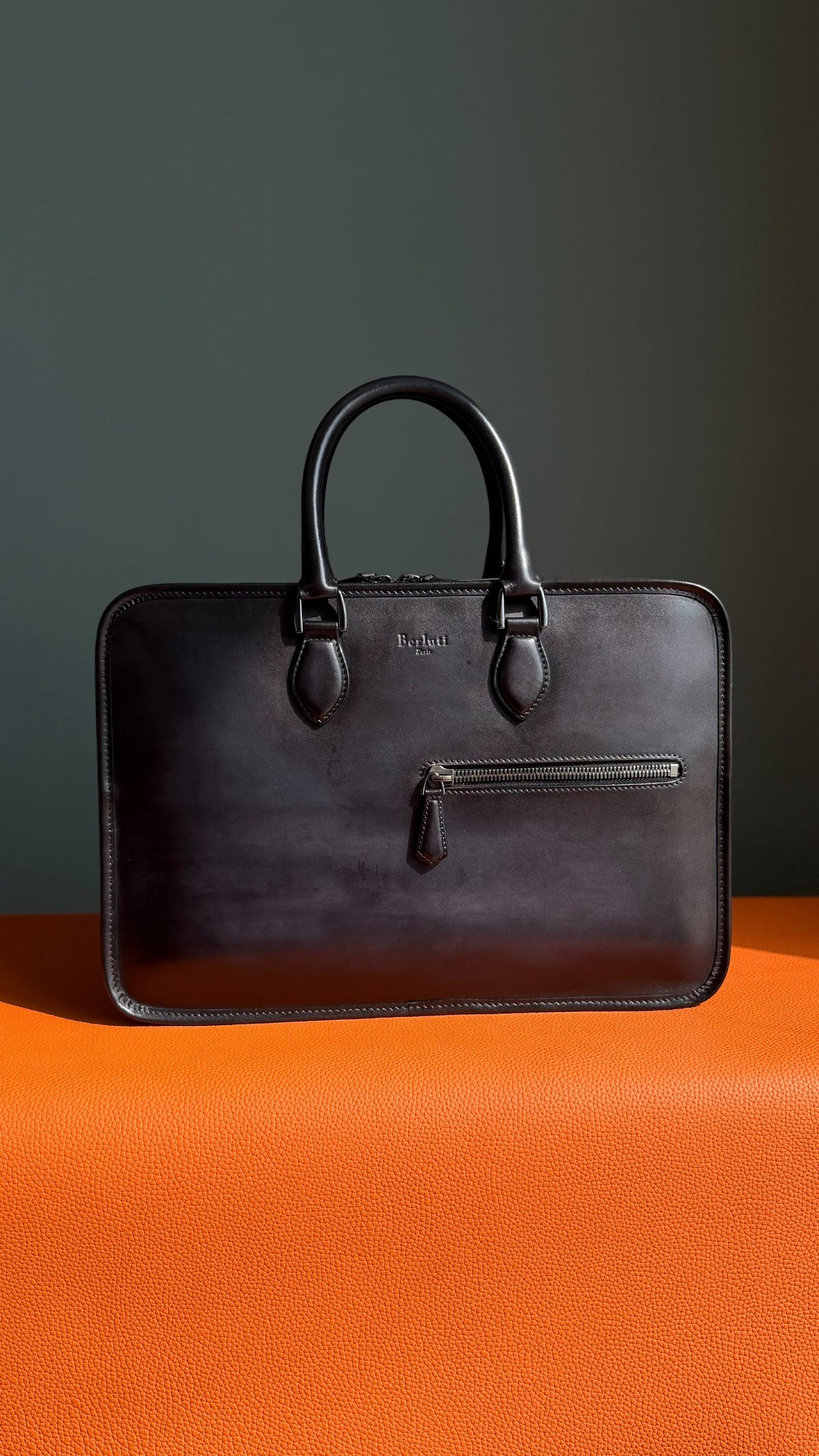 Berluti Band-Pocket Briefcase - Black