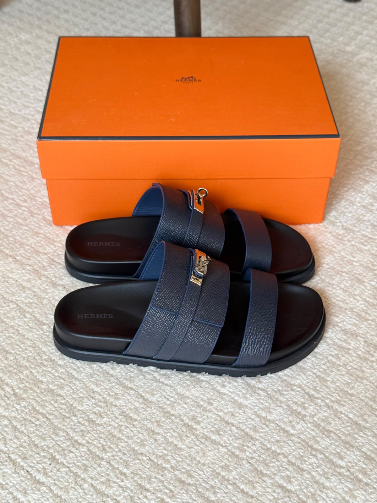 Hermès Slippers - Navy