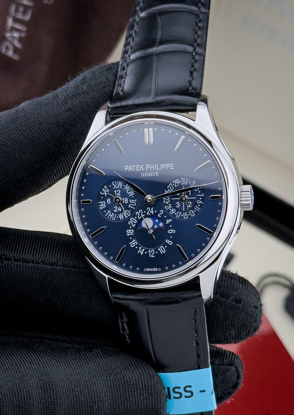 Patek Philippe Watch - Silver & Blue