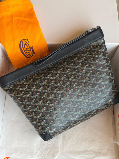 Goyard Pouch - Black & Brown