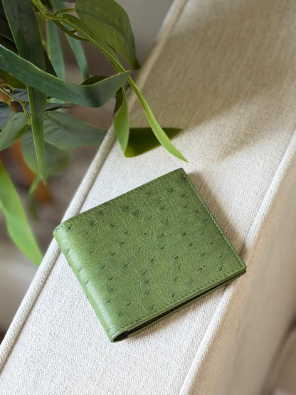 Bottega Veneta Bifold Wallet - Green Embossed
