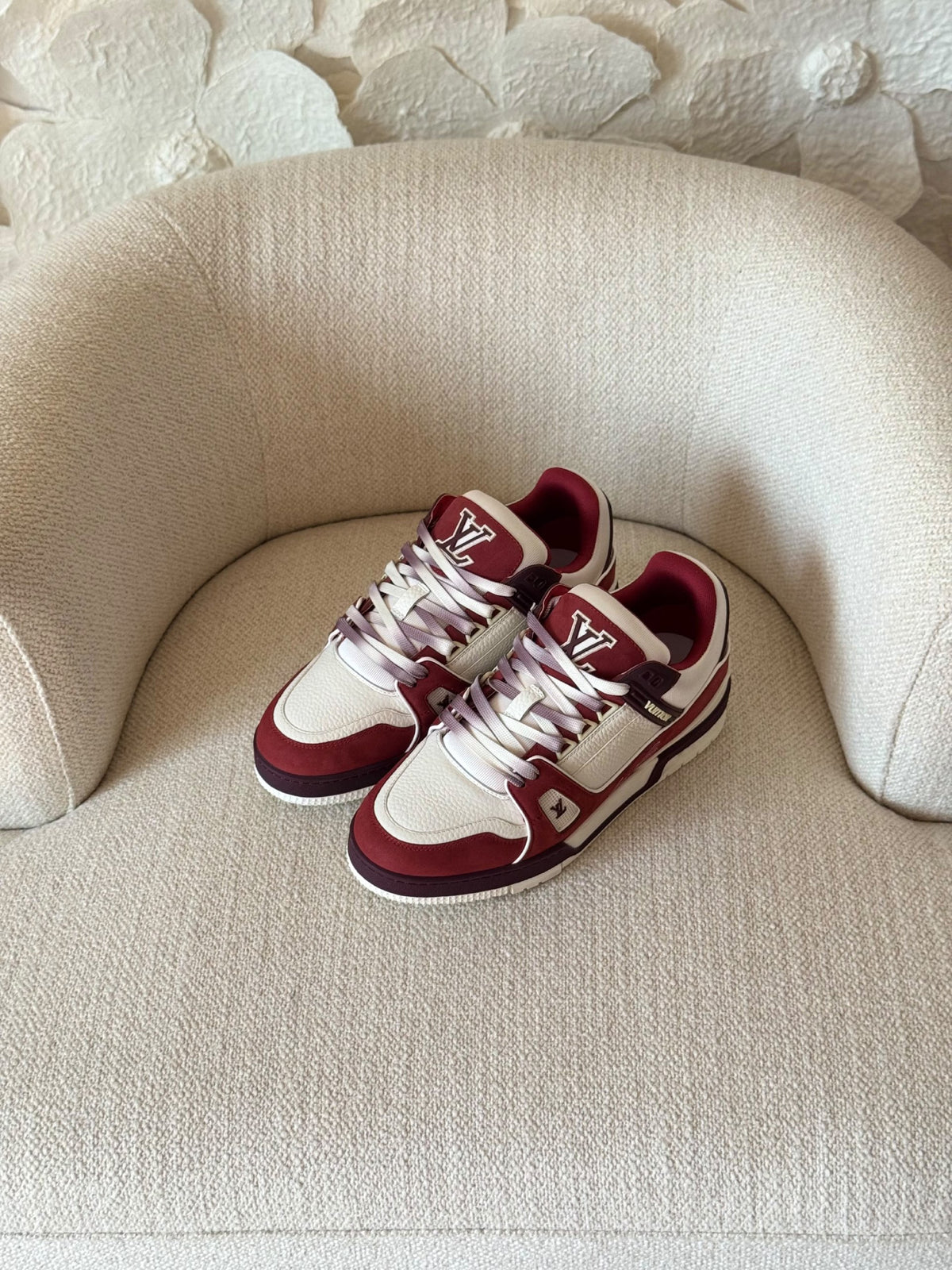 Louis Vuitton Sneakers - Red & White
