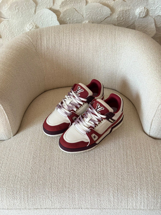 Louis Vuitton Sneakers - Red & White