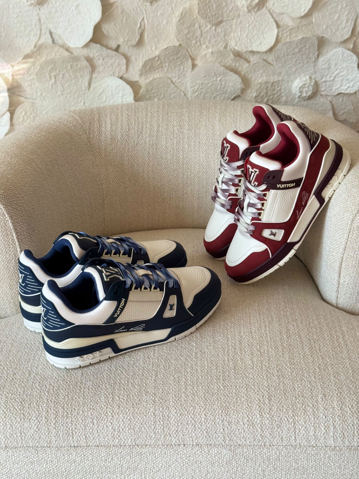 Louis Vuitton Sneakers - Red & White