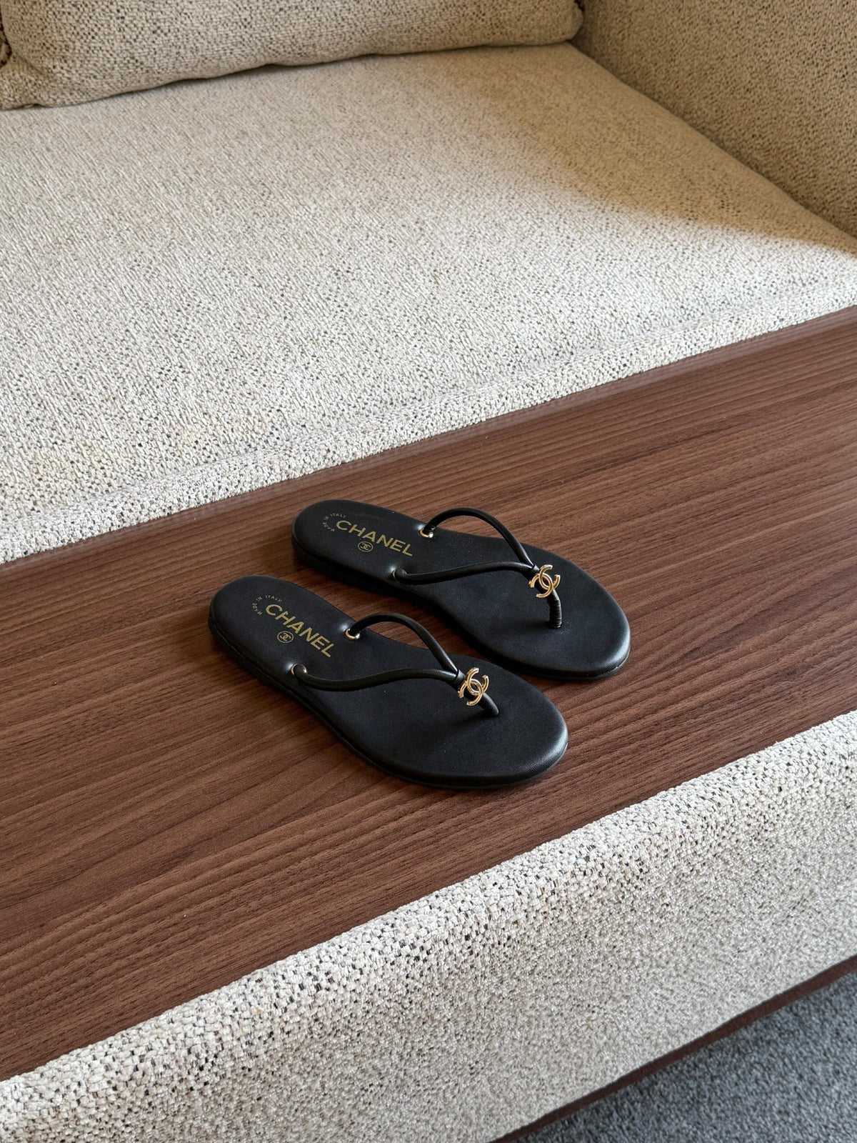 Chanel Slippers - Black