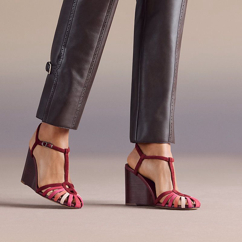 Hermes Heels - Burgundy