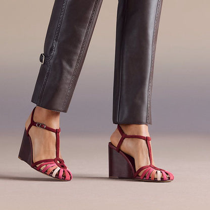 Hermes Heels - Burgundy