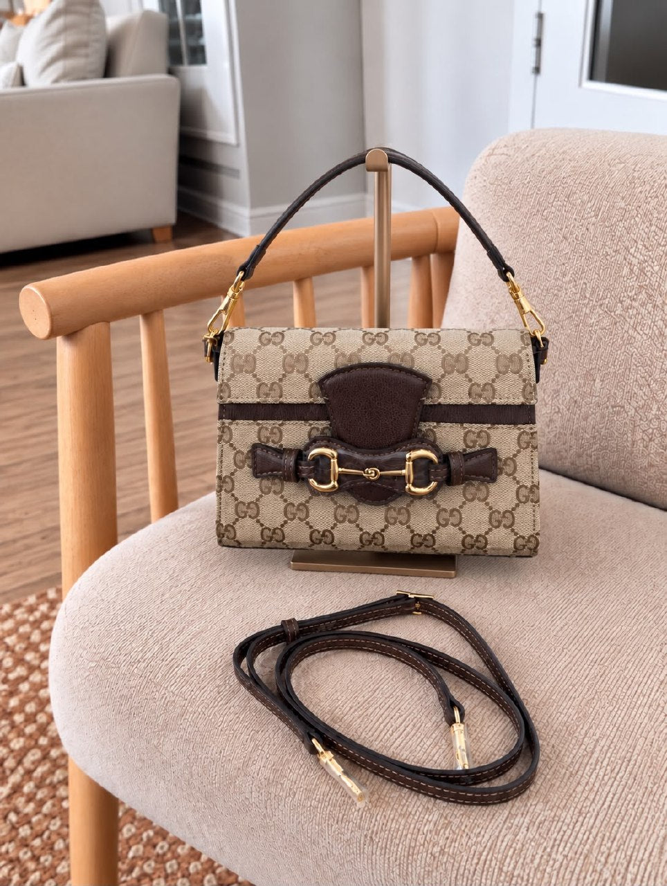 Gucci Shoulder Bag - Beige Monogram