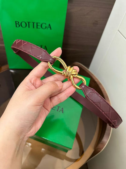 Bottega Veneta Belt - Burgundy