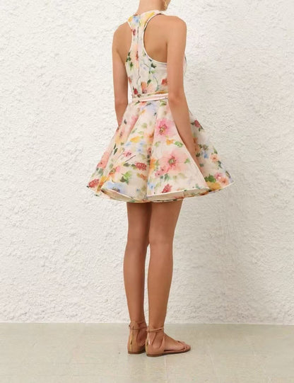 Zimmermann Tie-Waist Dress - Multi