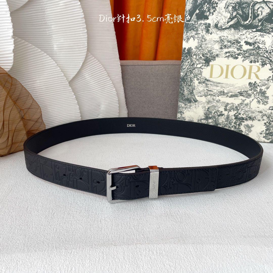 Dior Belt - Black Embossed