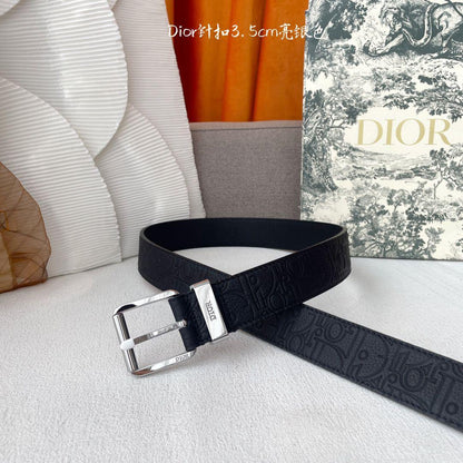 Dior Belt - Black Embossed