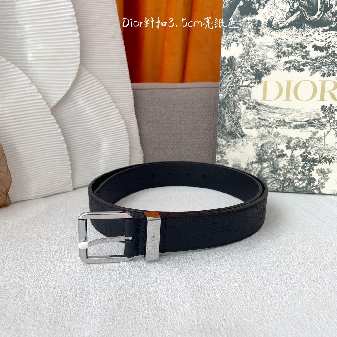 Dior Belt - Black Embossed