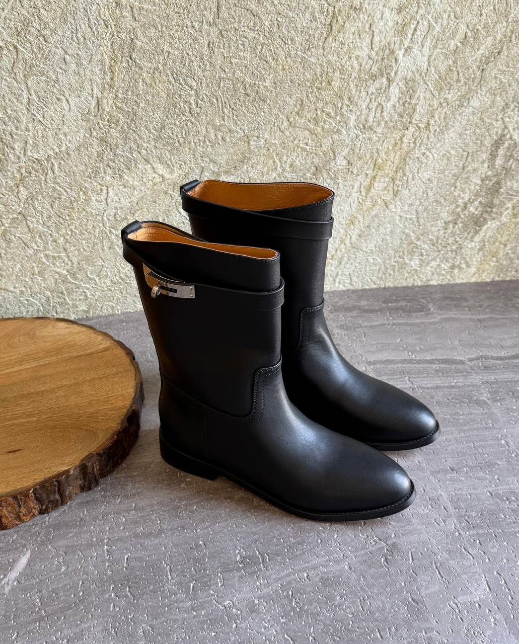 Hermes Low Cut Boots - Black