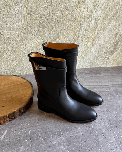 Hermes Low Cut Boots - Black