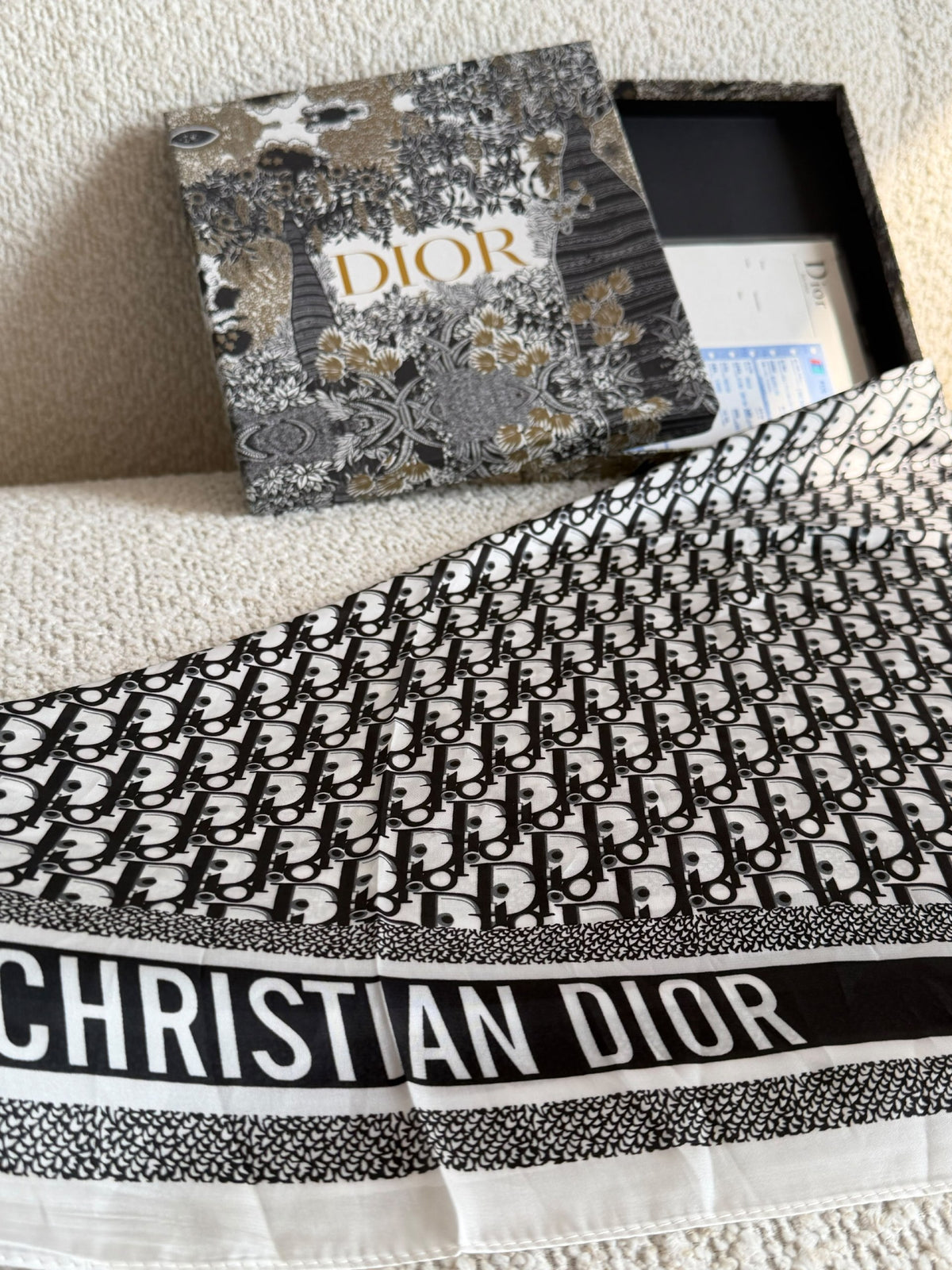 Dior Scarf - Multi Monogram