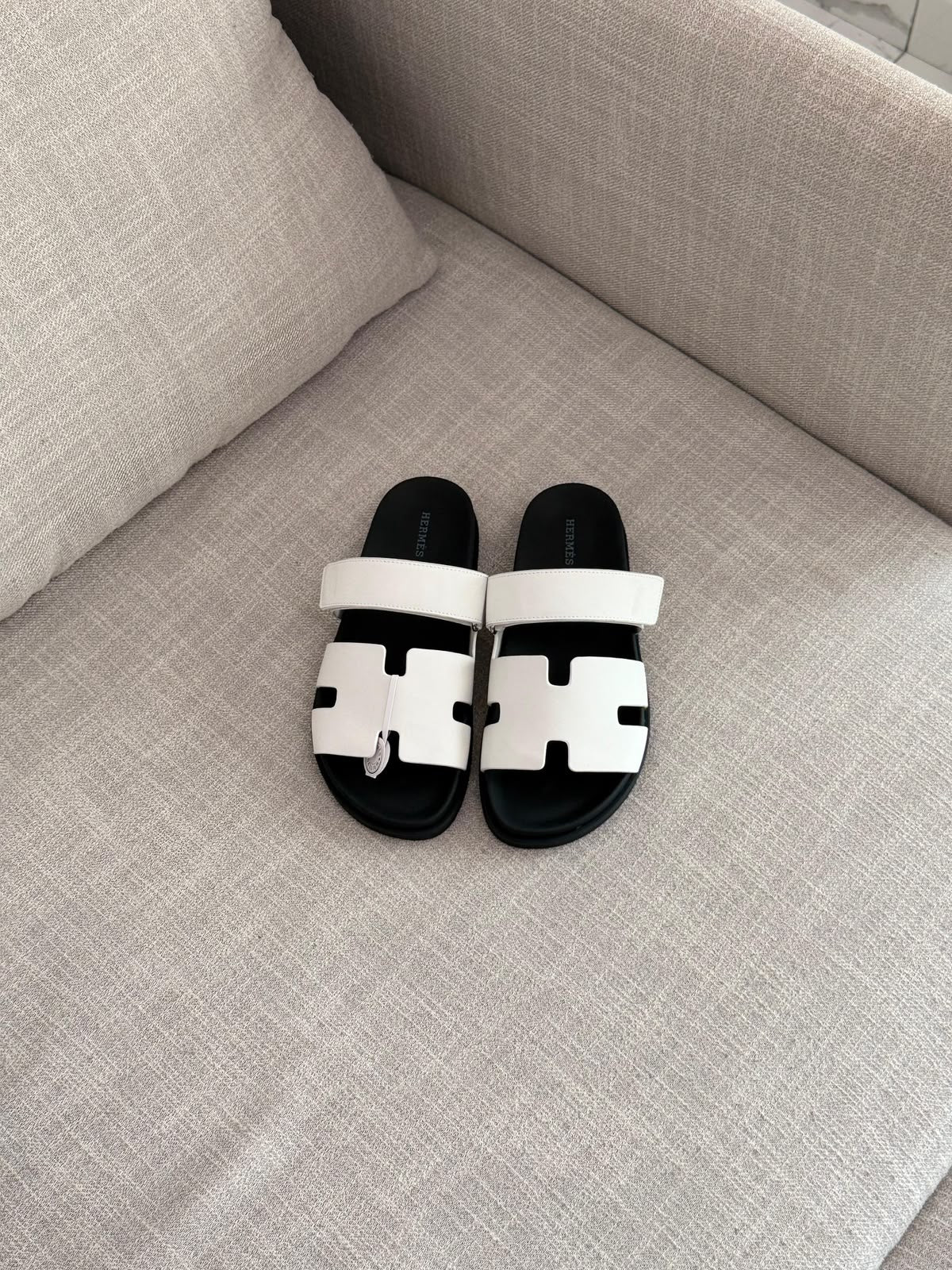 Hermès Slippers - Brown, White, Beige, Blue, Dark Grey