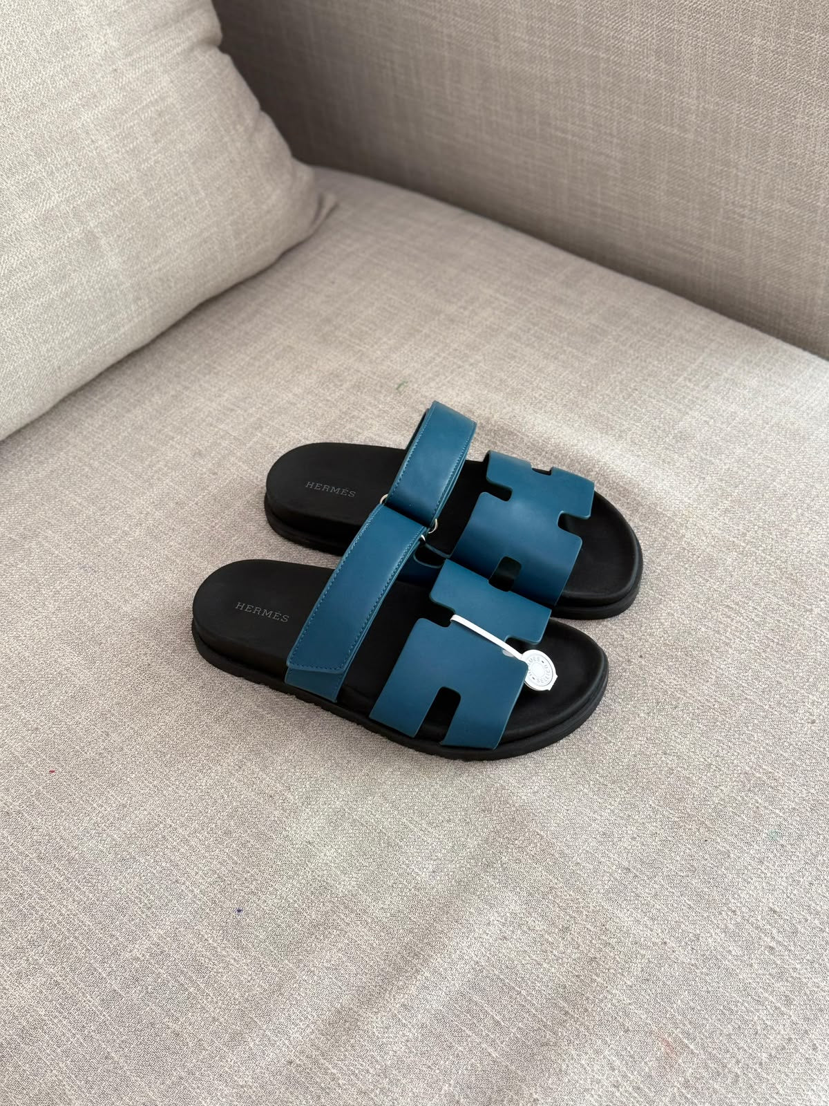 Hermès Slippers - Brown, White, Beige, Blue, Dark Grey