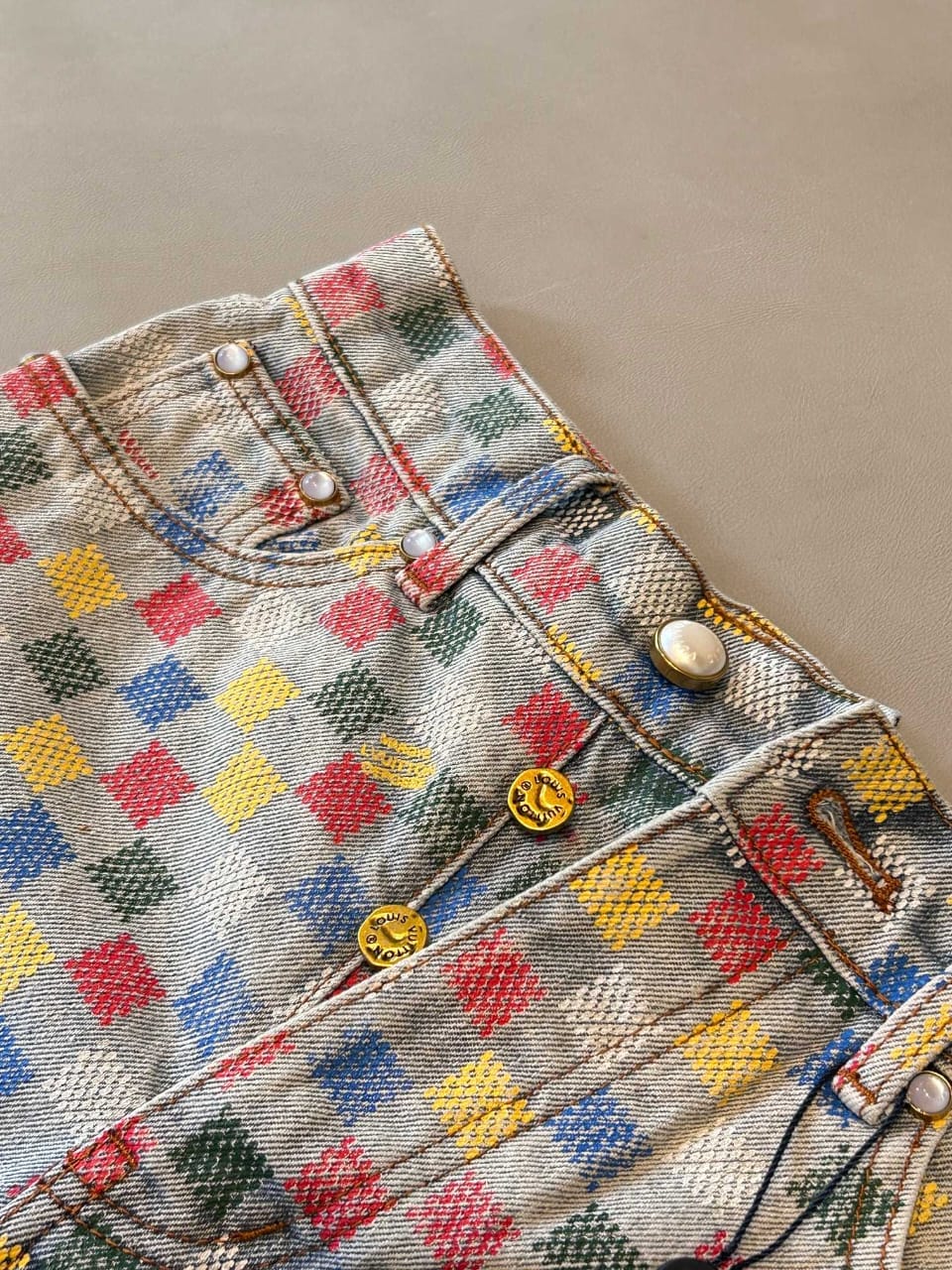 Louis Vuitton High-Waist Shorts - Multi